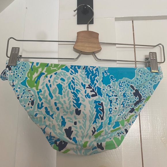 Lilly Pulitzer Poolside Blue Lets Cha Cha Bikini Bottoms XS - Picture 2 of 4